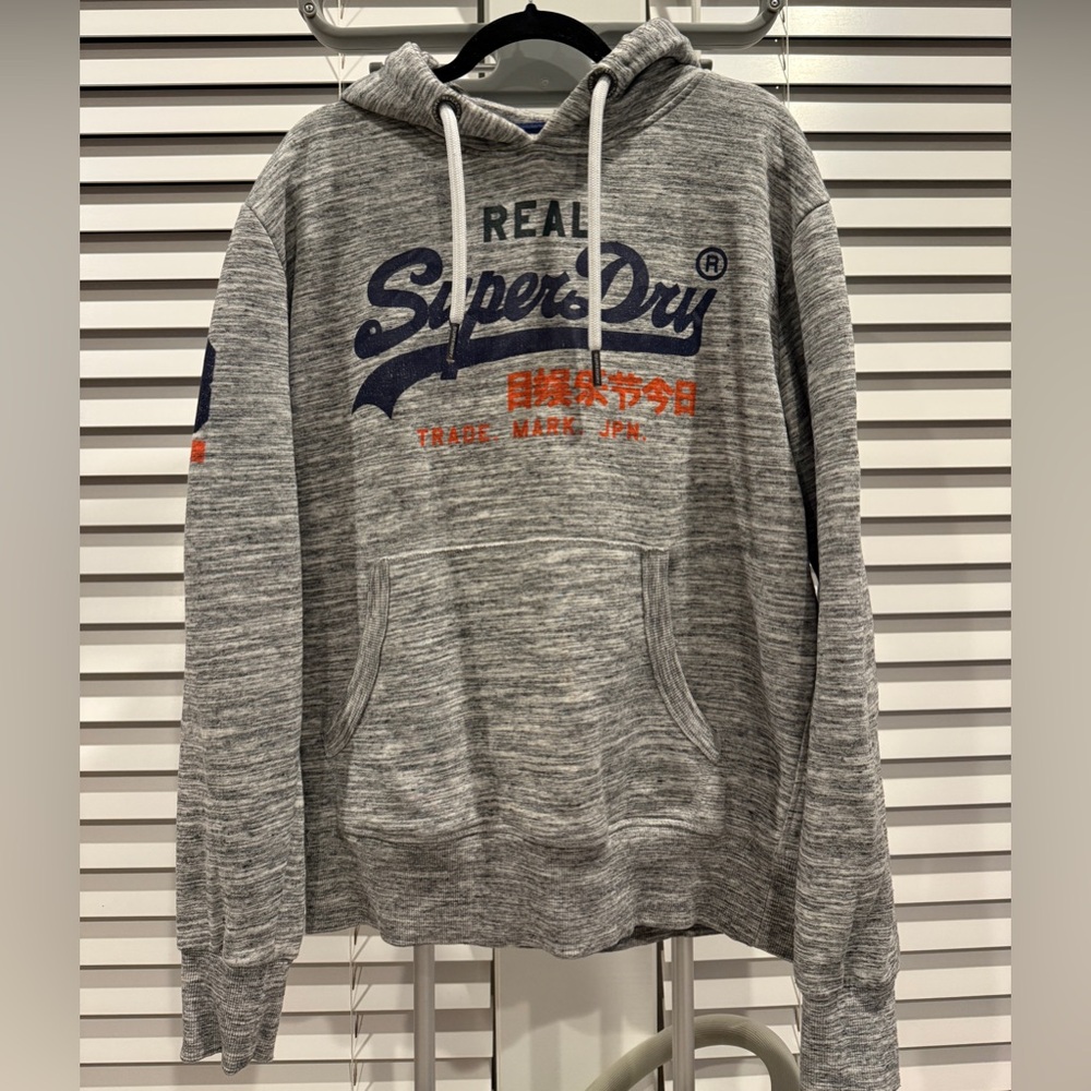 Super Dry Gray Hoodie and Charcoal Sweat Pants (sold as pair)
